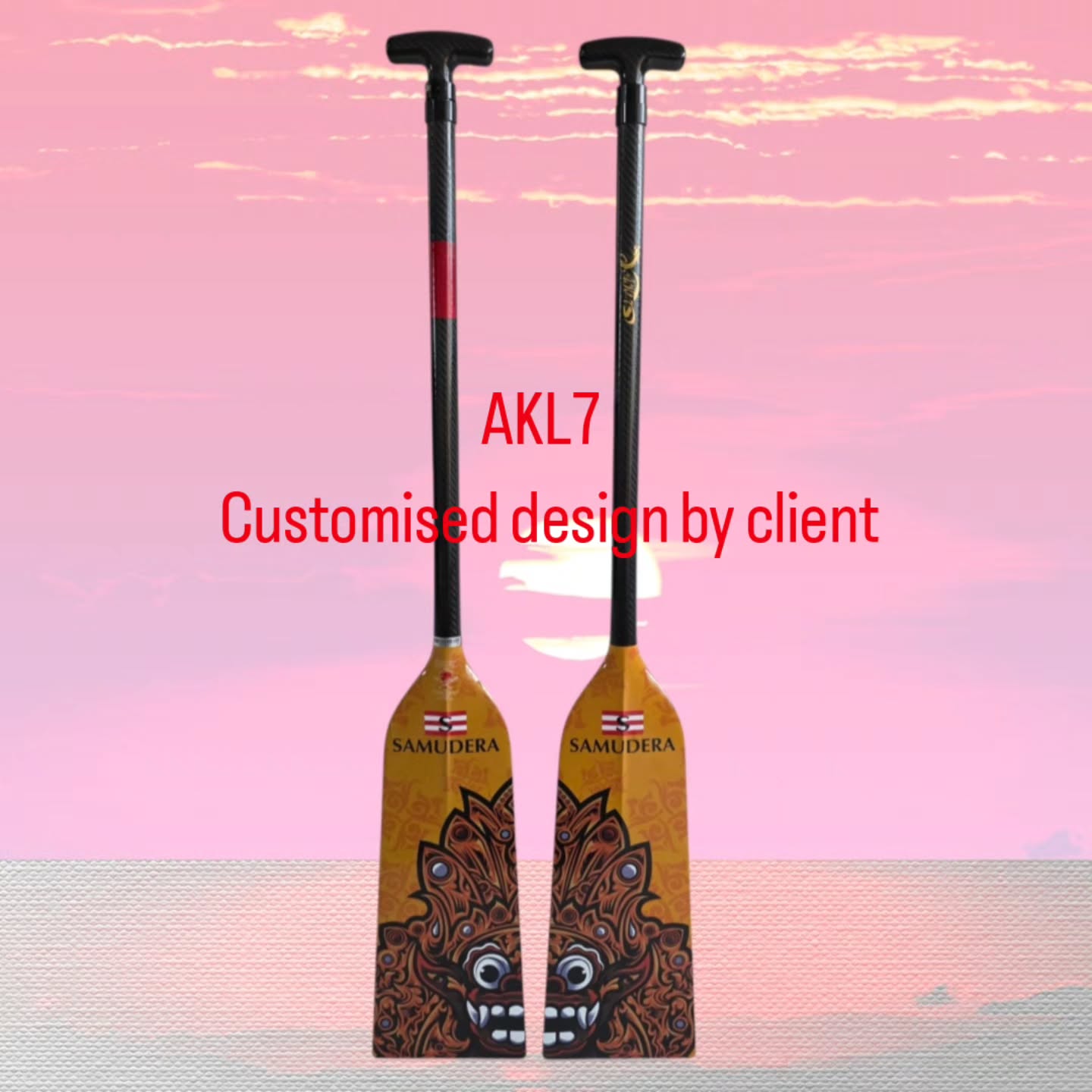 Custom AKL7 paddle artwork for SAMUDERA